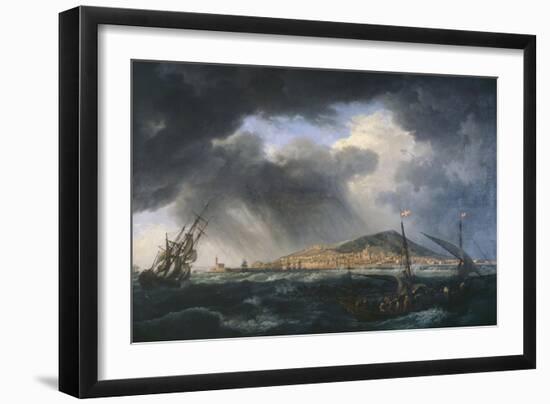 Port de Sète-Claude Joseph Vernet-Framed Premium Giclee Print