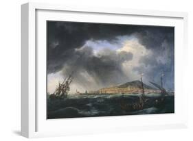 Port de Sète-Claude Joseph Vernet-Framed Premium Giclee Print