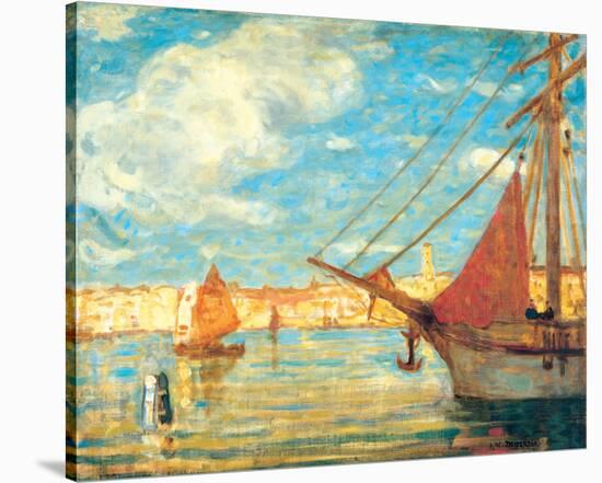 Port de Venise-James Wilson Morrice-Stretched Canvas