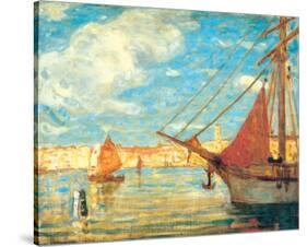 Port de Venise-James Wilson Morrice-Stretched Canvas