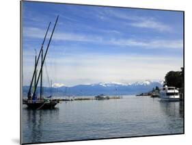 Port Des Mouettes, Lac Leman, Evian-Les Bains, Haute-Savoie, France, Europe-Richardson Peter-Mounted Photographic Print