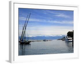 Port Des Mouettes, Lac Leman, Evian-Les Bains, Haute-Savoie, France, Europe-Richardson Peter-Framed Photographic Print