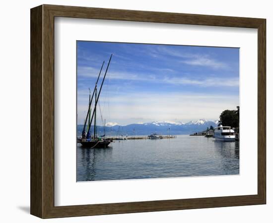 Port Des Mouettes, Lac Leman, Evian-Les Bains, Haute-Savoie, France, Europe-Richardson Peter-Framed Photographic Print