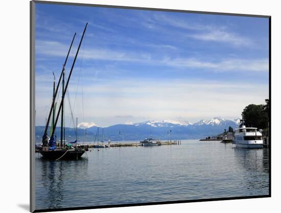 Port Des Mouettes, Lac Leman, Evian-Les Bains, Haute-Savoie, France, Europe-Richardson Peter-Mounted Photographic Print