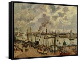 Port Du Havre, 1903-Camille Pissarro-Framed Stretched Canvas