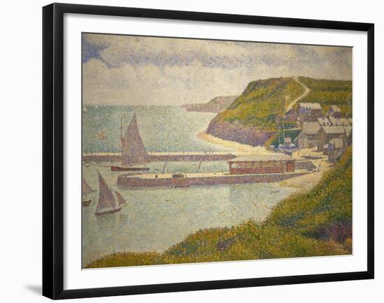 Port-en-Bessin, avant-port, haute maree. Oil on canvas (1888) 67 x 82 cm R.F. 1952-1.-Georges Seurat-Framed Giclee Print