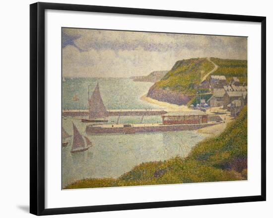 Port-en-Bessin, avant-port, haute maree. Oil on canvas (1888) 67 x 82 cm R.F. 1952-1.-Georges Seurat-Framed Giclee Print