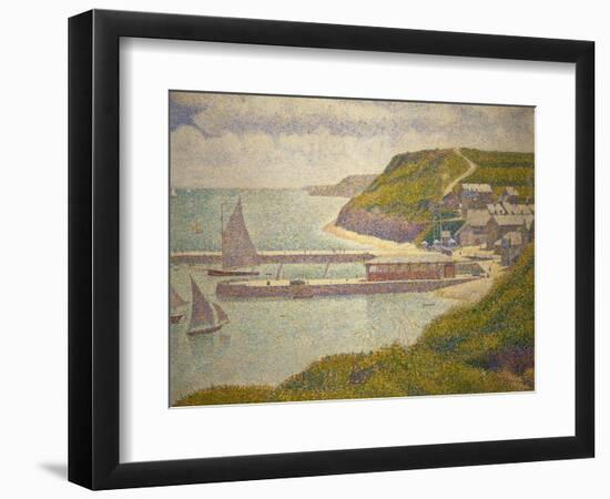 Port-en-Bessin, avant-port, haute maree. Oil on canvas (1888) 67 x 82 cm R.F. 1952-1.-Georges Seurat-Framed Giclee Print