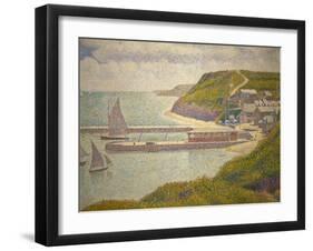 Port-en-Bessin, avant-port, haute maree. Oil on canvas (1888) 67 x 82 cm R.F. 1952-1.-Georges Seurat-Framed Giclee Print