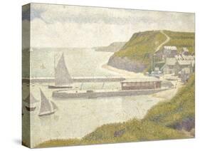 Port en Bessin, avant-port, marée haute (Calvados)-Georges Seurat-Stretched Canvas