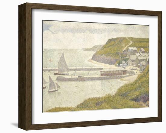 Port en Bessin, avant-port, marée haute (Calvados)-Georges Seurat-Framed Giclee Print