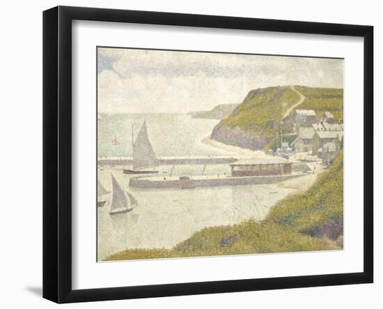 Port en Bessin, avant-port, marée haute (Calvados)-Georges Seurat-Framed Giclee Print