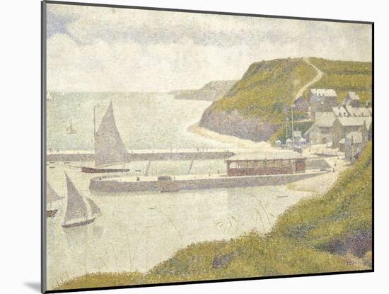 Port en Bessin, avant-port, marée haute (Calvados)-Georges Seurat-Mounted Giclee Print