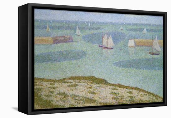 Port-En-Bessin, Entrance to the Harbor-Georges Seurat-Framed Stretched Canvas