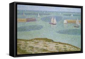 Port-En-Bessin, Entrance to the Harbor-Georges Seurat-Framed Stretched Canvas