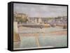 Port-En-Bessin: the Outer Harbor (Low Tide), 1888-Georges Seurat-Framed Stretched Canvas