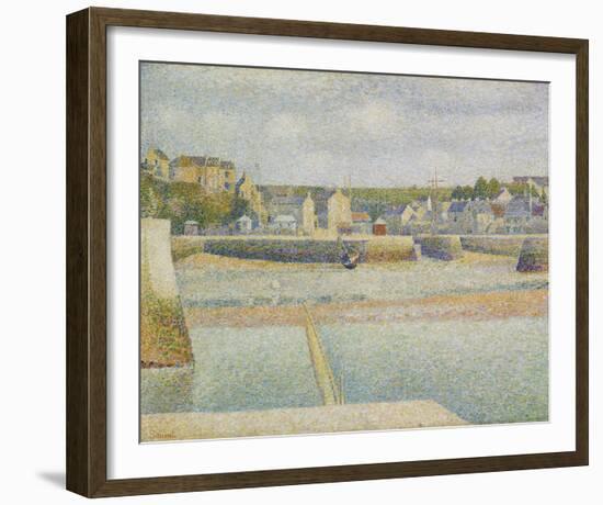 Port-en-Bessin, The Outer Harbor, Low Tide-Georges Seurat-Framed Giclee Print