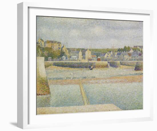 Port-en-Bessin, The Outer Harbor, Low Tide-Georges Seurat-Framed Giclee Print