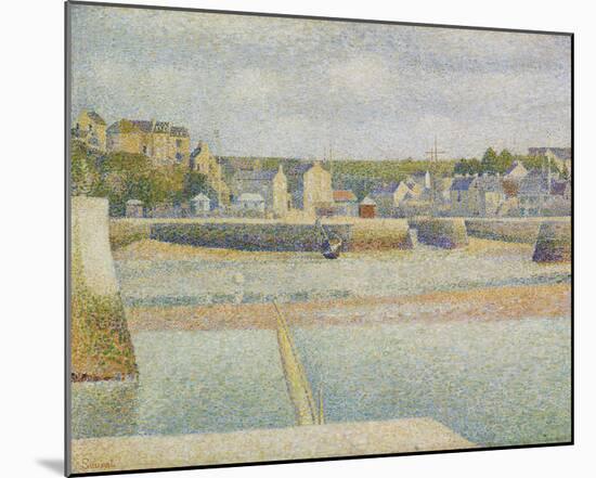 Port-en-Bessin, The Outer Harbor, Low Tide-Georges Seurat-Mounted Giclee Print