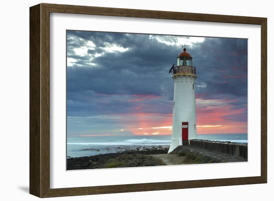 Port Fairy Lighthouse 2-Wayne Bradbury-Framed Photographic Print