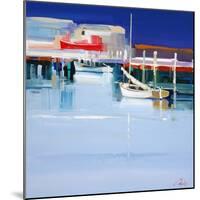 Port Fairy Moorings 2-Craig Trewin Penny-Mounted Art Print