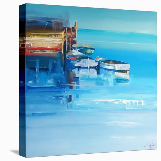 Port Fairy Moorings-Craig Trewin Penny-Stretched Canvas