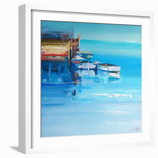 Port Fairy Moorings-Craig Trewin Penny-Framed Art Print