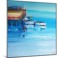 Port Fairy Moorings-Craig Trewin Penny-Mounted Art Print