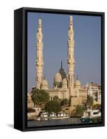 Port Fuad Mosque and the Suez Canal, Port Said, Egypt, North Africa, Africa-Richardson Rolf-Framed Stretched Canvas