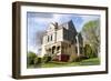 Port Gamble, Washington - Mansion-Lantern Press-Framed Art Print