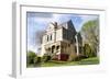 Port Gamble, Washington - Mansion-Lantern Press-Framed Art Print