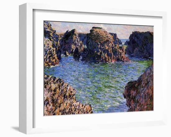 Port-Goulphar, Belle-Ile, Brittany, 1886-Claude Monet-Framed Giclee Print