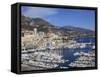 Port Hercule, Harbor, Monte Carlo, Monaco, Cote D'Azur, Mediterranean, Europe-Wendy Connett-Framed Stretched Canvas