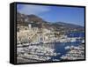 Port Hercule, Harbor, Monte Carlo, Monaco, Cote D'Azur, Mediterranean, Europe-Wendy Connett-Framed Stretched Canvas