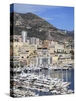 Port Hercule, Harbor, Monte Carlo, Monaco, Cote D'Azur, Mediterranean, Europe-Wendy Connett-Stretched Canvas