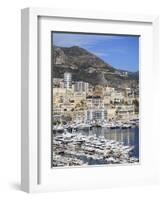 Port Hercule, Harbor, Monte Carlo, Monaco, Cote D'Azur, Mediterranean, Europe-Wendy Connett-Framed Photographic Print