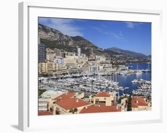 Port Hercule, Monte Carlo, Monaco, Cote D'Azur, Mediterranean, Europe-Wendy Connett-Framed Photographic Print