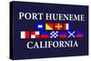 Port Hueneme, California - Nautical Flags-Lantern Press-Stretched Canvas