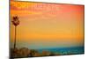 Port Hueneme, California - Sunset and Birds-Lantern Press-Mounted Art Print