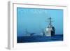 Port Hueneme, California - USS Stockdale and USS Gary-Lantern Press-Framed Art Print