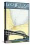 Port Huron, Michigan - Nautical Chart-Lantern Press-Stretched Canvas