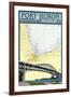 Port Huron, Michigan - Nautical Chart-Lantern Press-Framed Art Print