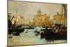 Port in Livorno-Francesco Gioli-Mounted Giclee Print