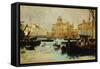 Port in Livorno-Francesco Gioli-Framed Stretched Canvas