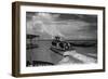 Port Isabel, Texas - Leaving Colley Boat Dock to Padre Island-Lantern Press-Framed Art Print