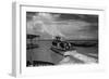 Port Isabel, Texas - Leaving Colley Boat Dock to Padre Island-Lantern Press-Framed Art Print