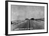 Port Lavaca, Texas - View of the Approaching Causeway-Lantern Press-Framed Art Print