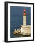 Port Lighthouse Guards Entrance to Harbor, Bastia, Corsica, France-Trish Drury-Framed Photographic Print