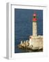 Port Lighthouse Guards Entrance to Harbor, Bastia, Corsica, France-Trish Drury-Framed Photographic Print