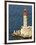 Port Lighthouse Guards Entrance to Harbor, Bastia, Corsica, France-Trish Drury-Framed Photographic Print